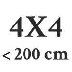 4x4 < 200 cm